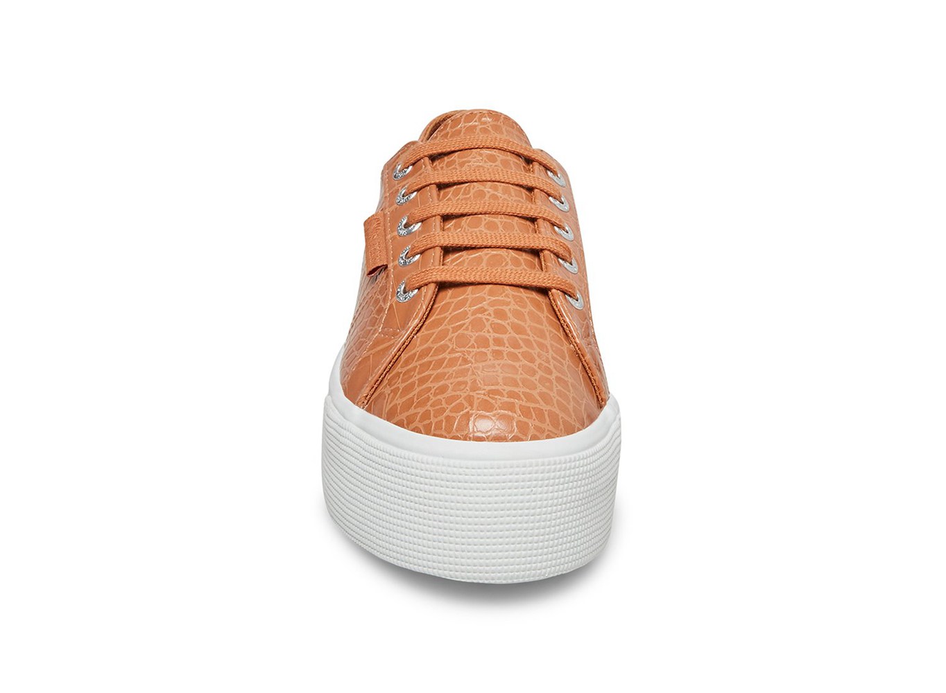 Superga Platform Womens - 2790 Faux Crocodile - Brown - CXRTF7389